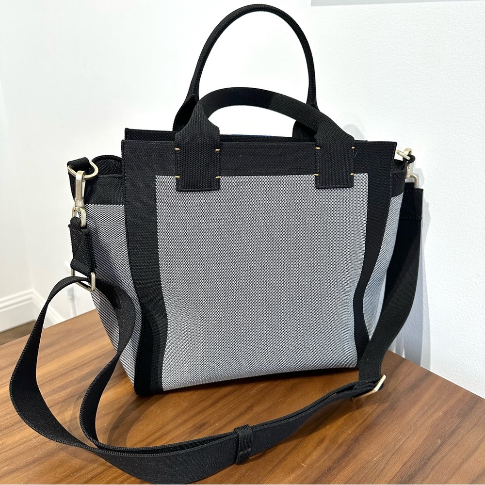 Rothy's Elegant Black and Gray Satchel